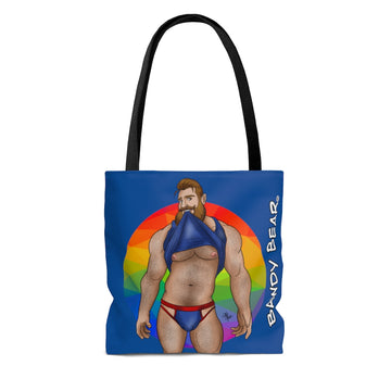 Bawdy Bear "Shirt Lift" / AOP Tote Bag